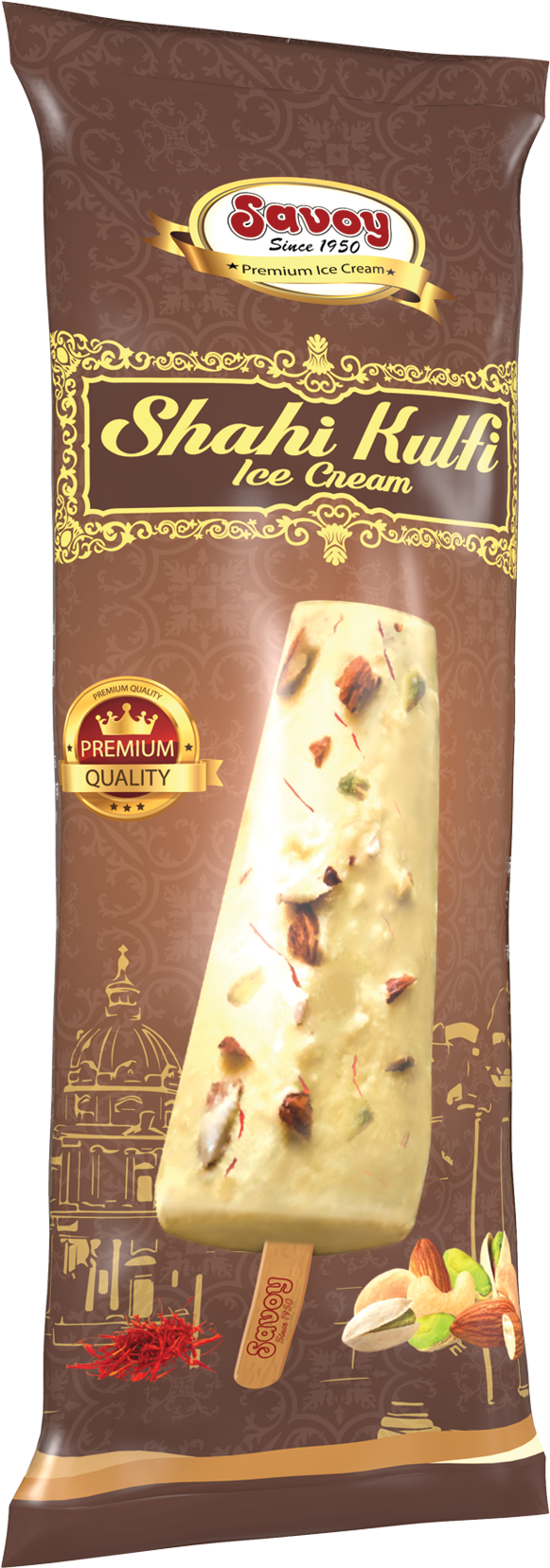 Savoy Shahi Kulfi Ice Cream Package PNG image