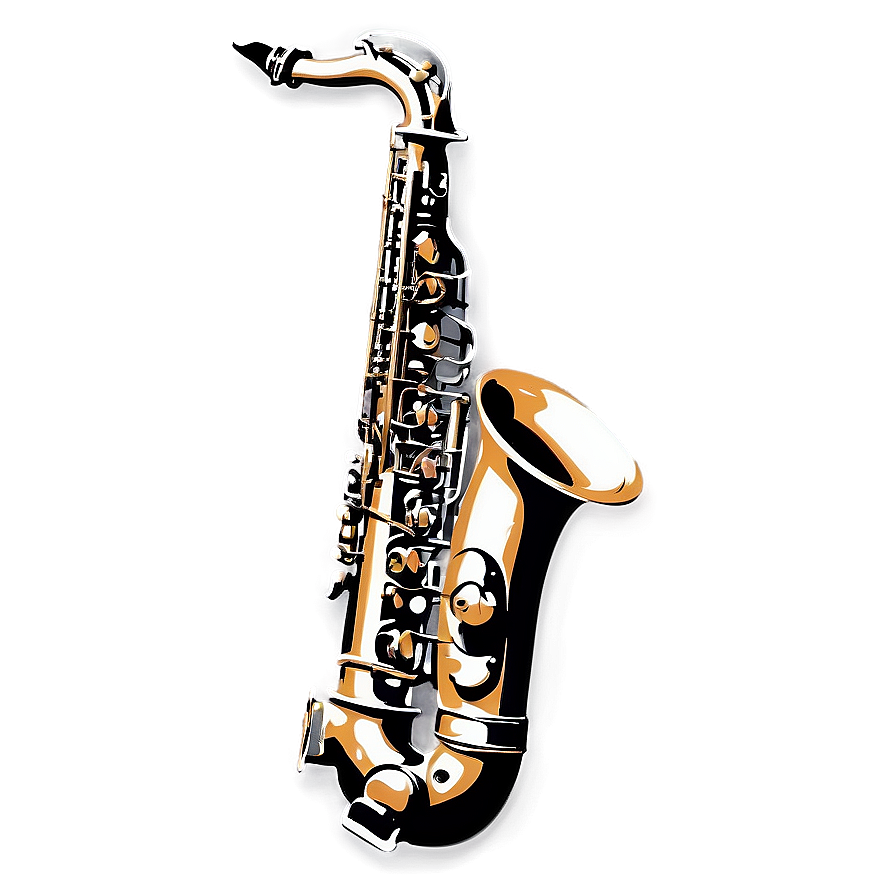 Saxophone With Cityscape Background Png 05252024 PNG image