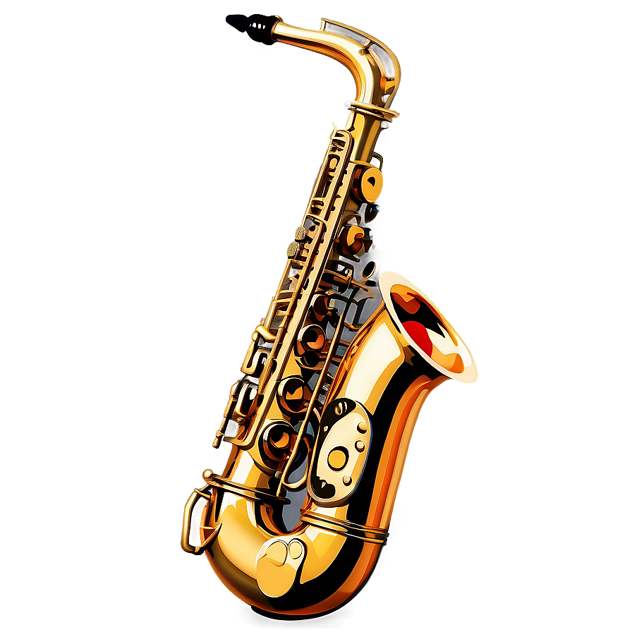 Saxophone With Cool Sunglasses Png 05252024 PNG image