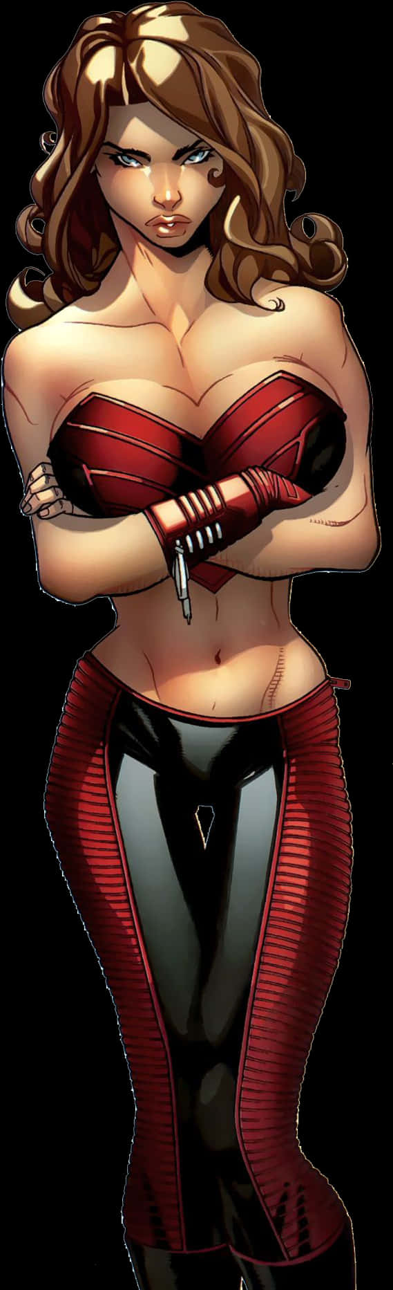 Scarlet Witch Comic Art PNG image