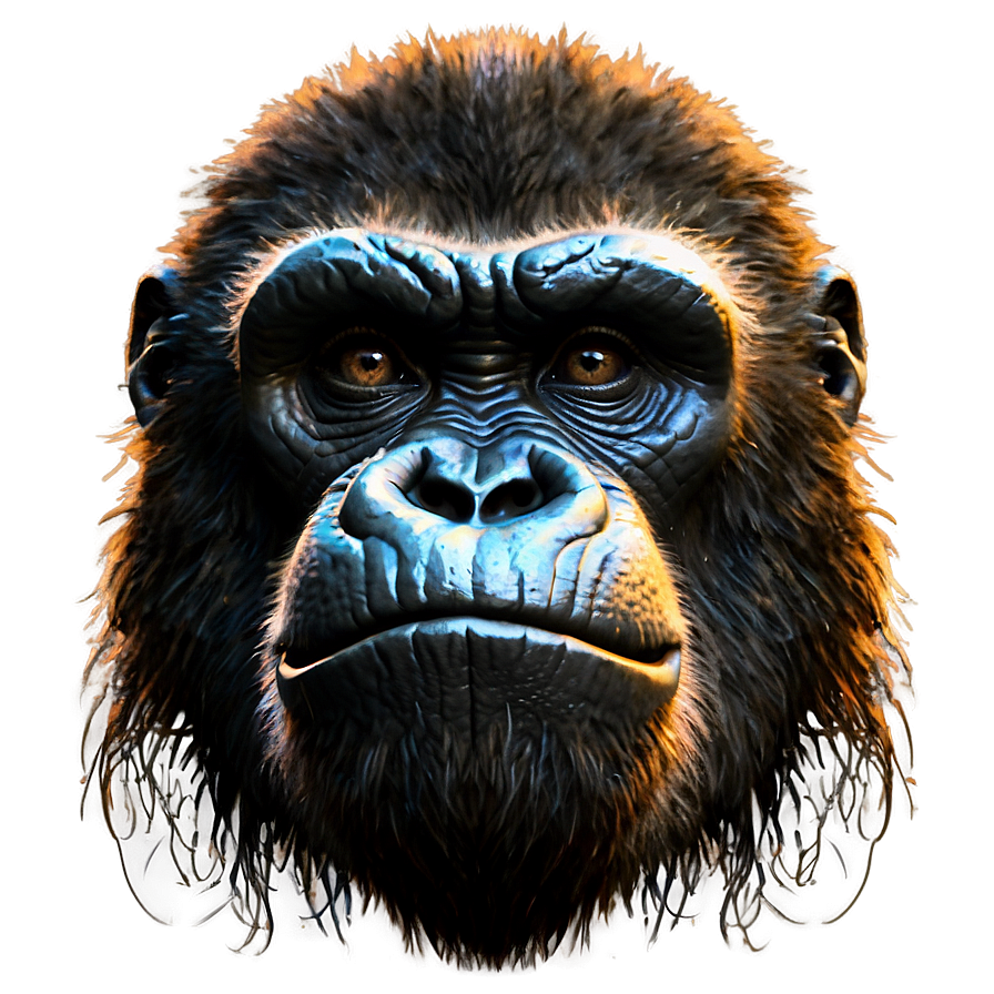 Scary Angry Gorilla Png Kec PNG image