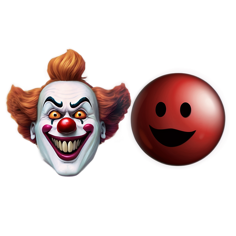 Scary Clown Emoji Png 05252024 PNG image