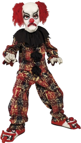 Scary Clown Figure Stance PNG image