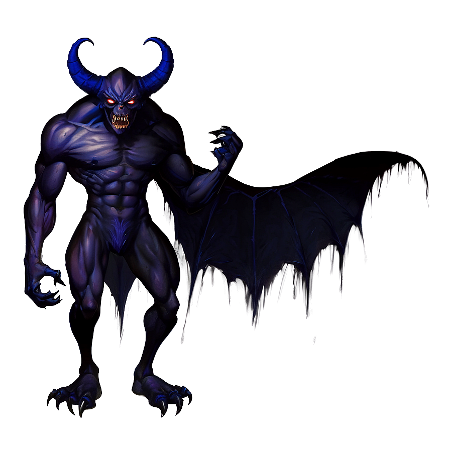 Scary Demon Artwork Png Qvd PNG image