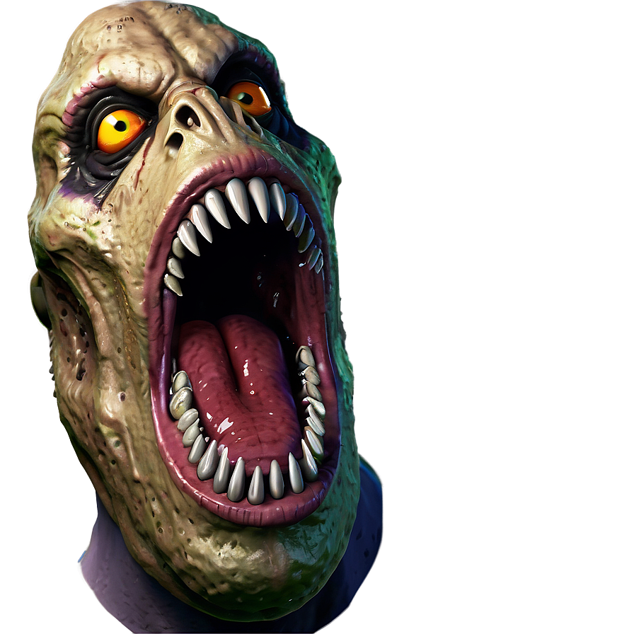 Scary Monster Mouth Png 06212024 PNG image