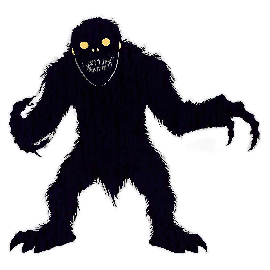 Scary Monster Silhouette Png 06122024 PNG image