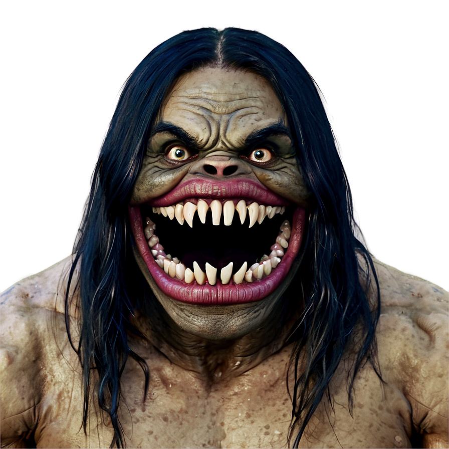 Scary Teeth Monster Png 06132024 PNG image