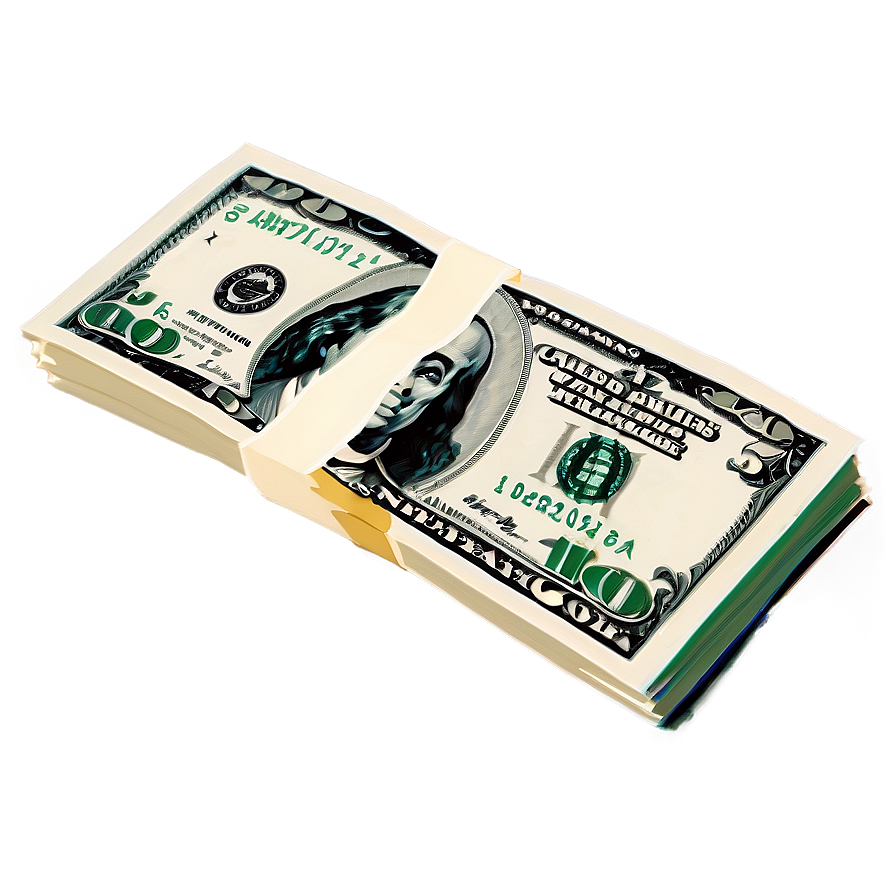 Scattered Dollar Bills Png 06132024 PNG image