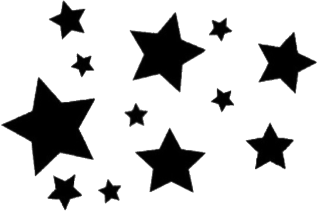 Scattered Stars Transparent Background PNG image