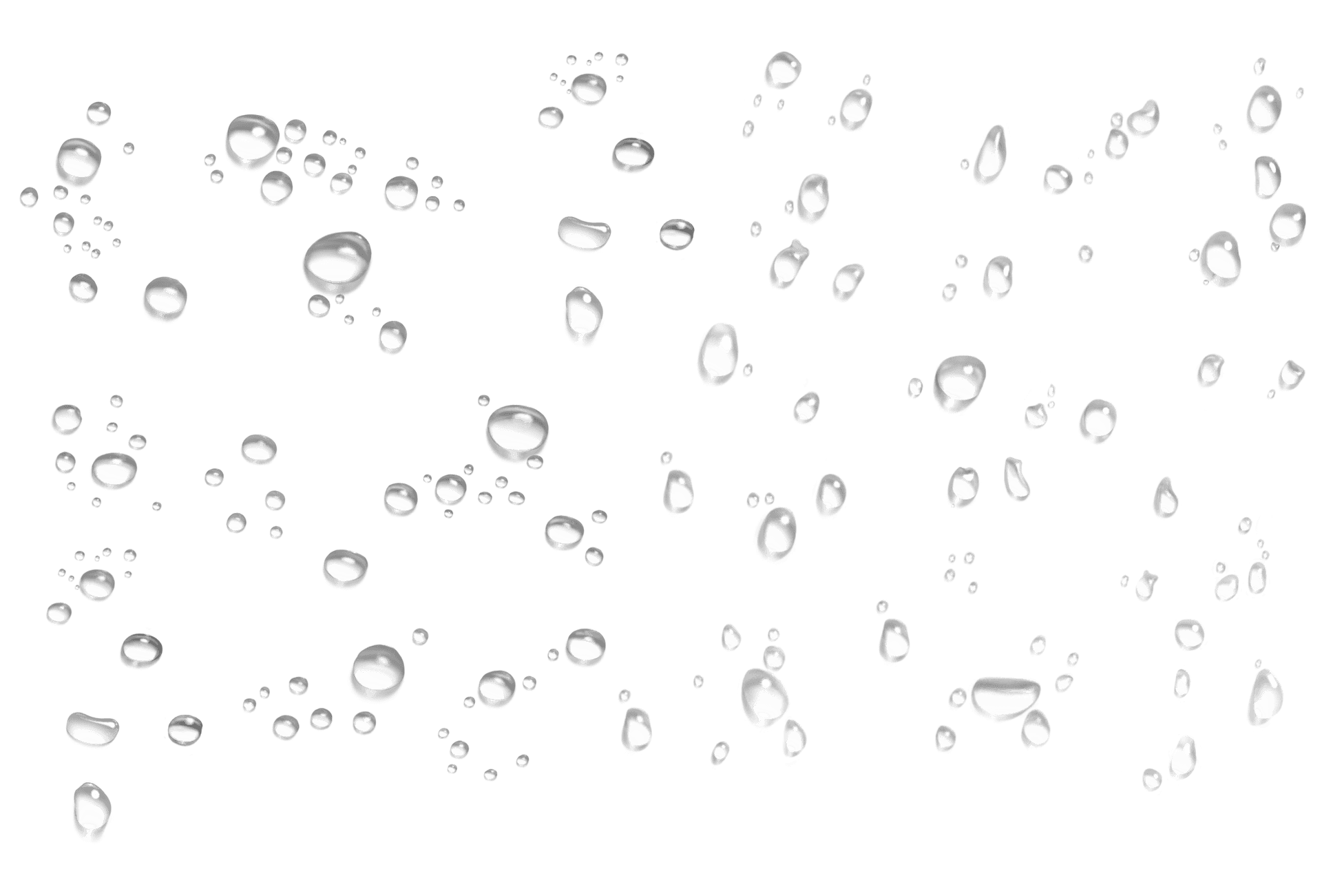 Scattered Water Dropletson Glass PNG image