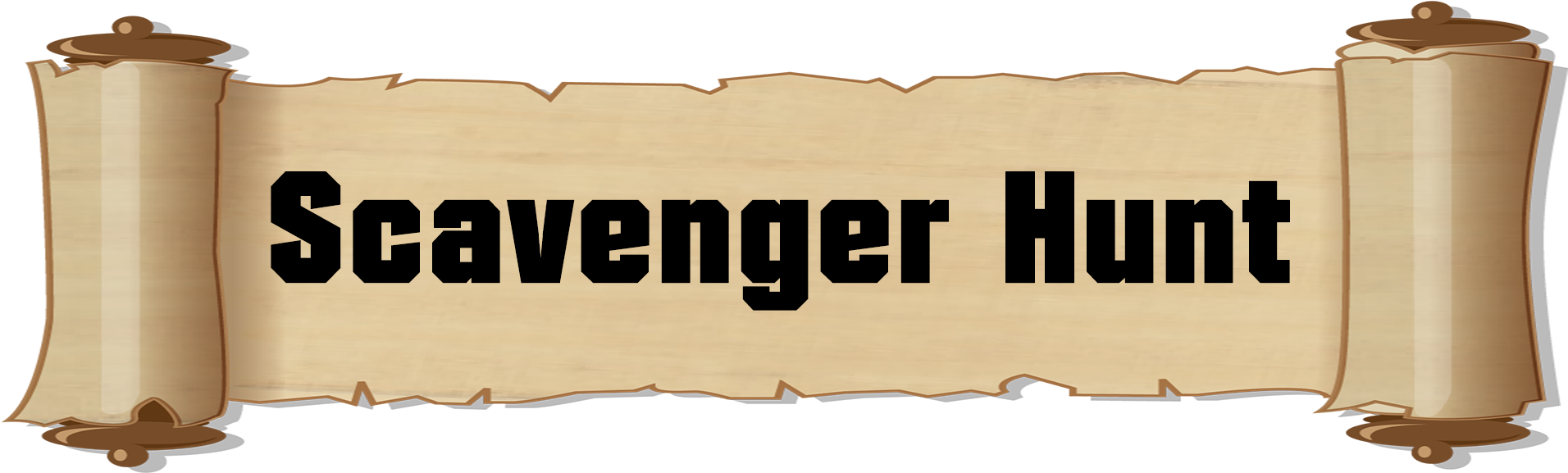 Scavenger Hunt Banner Graphic PNG image