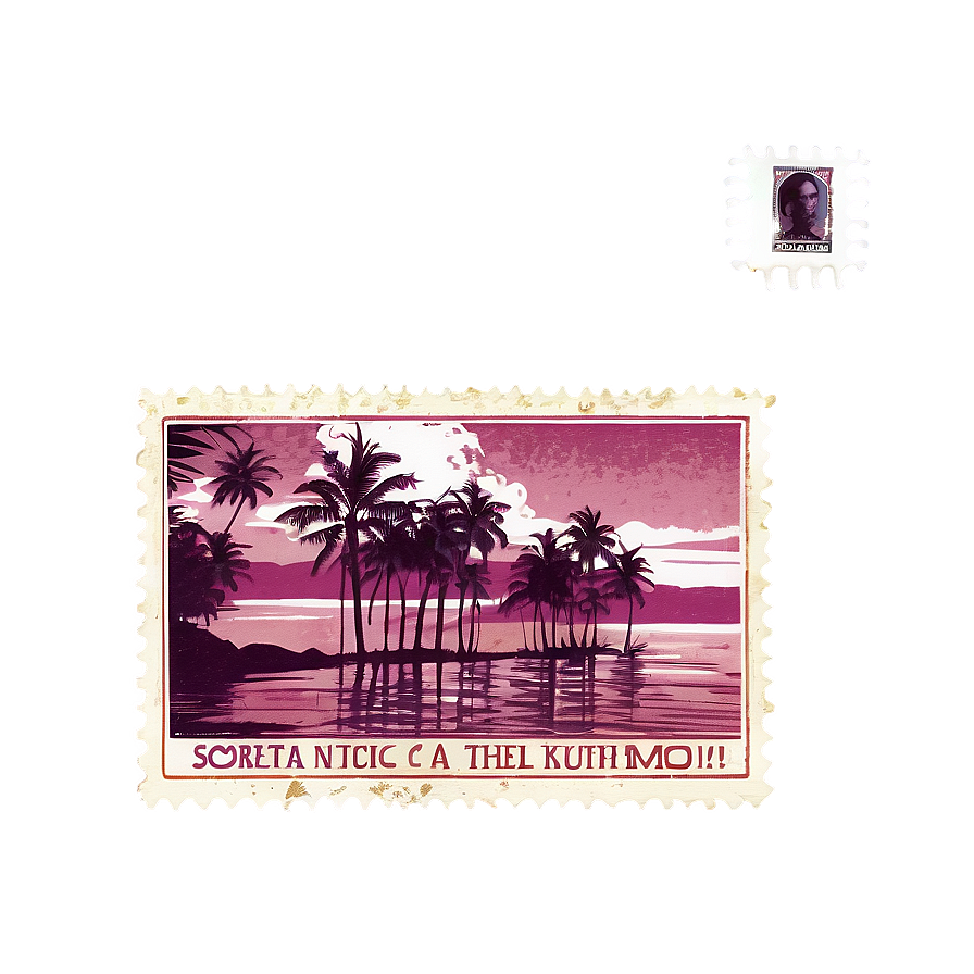 Scenic Postcard Stamp Png 06272024 PNG image