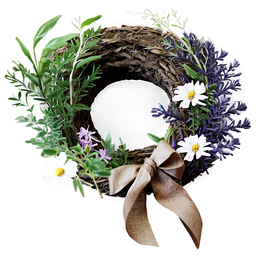 Scented Herb Wreath Png 05242024 PNG image