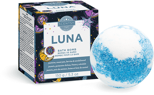 Scentsy Luna Bath Bomb Product PNG image