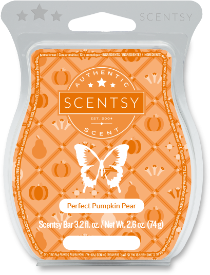 Scentsy Perfect Pumpkin Pear Wax Bar PNG image