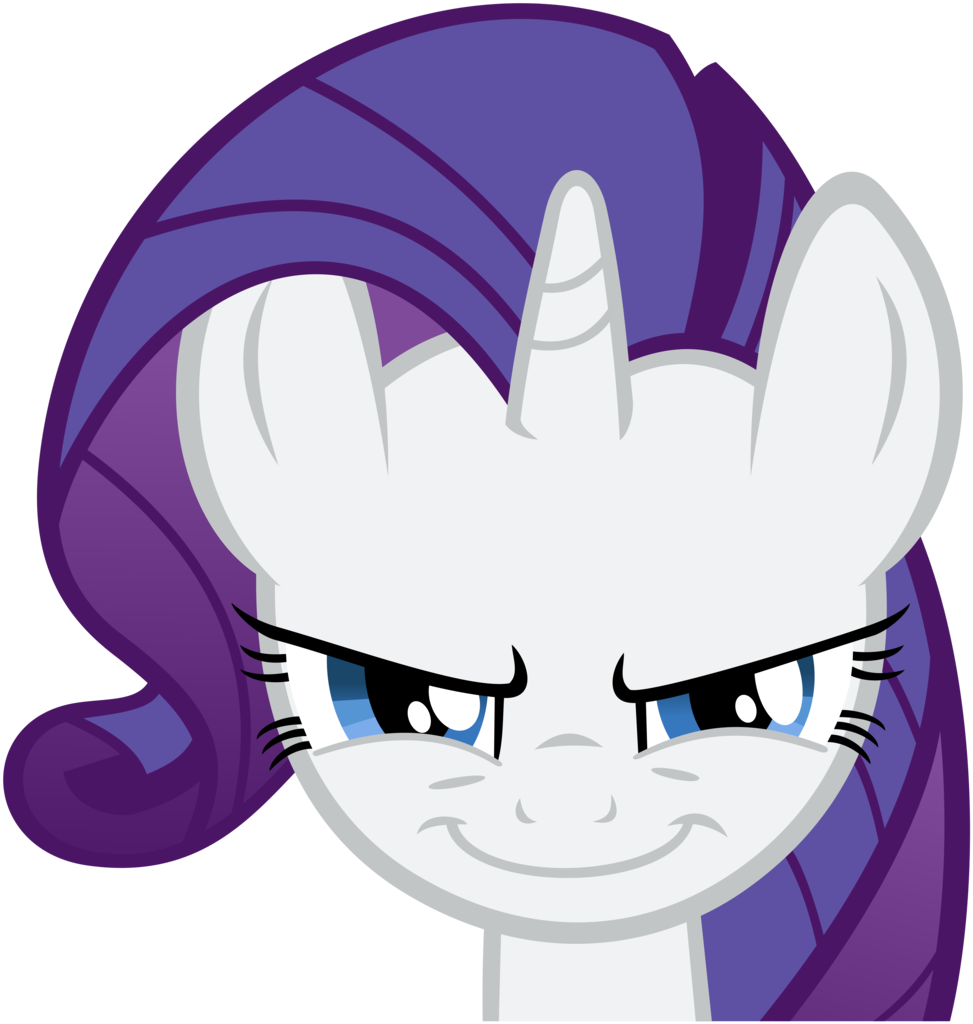 Scheming Purple Unicorn Cartoon PNG image