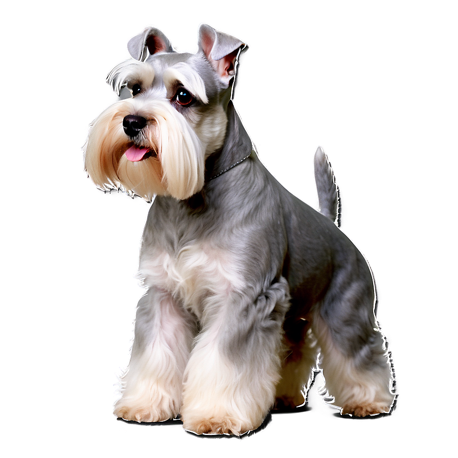 Schnauzer Dog Show Pose Png Pqc PNG image