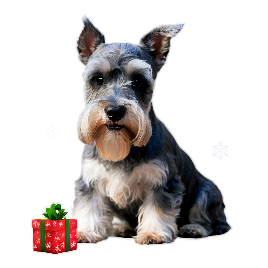 Schnauzer Holiday Greeting Png 56 PNG image