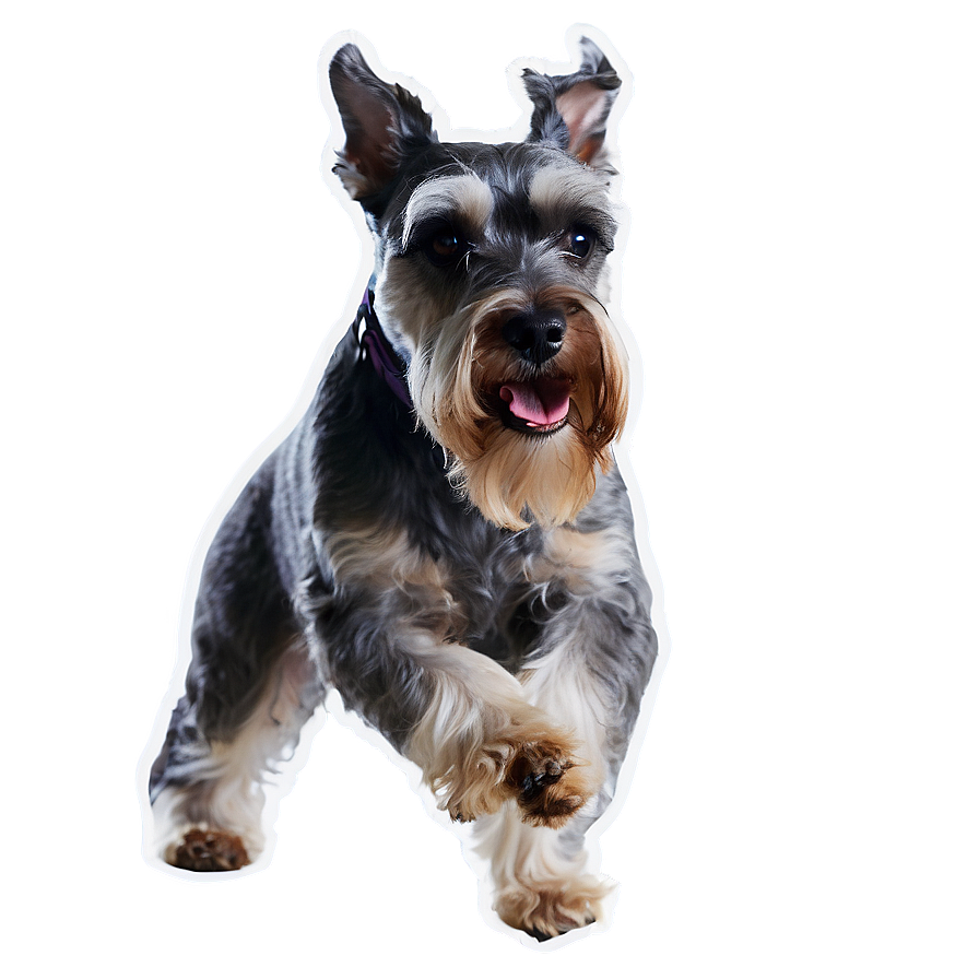 Schnauzer In Action Png 06262024 PNG image