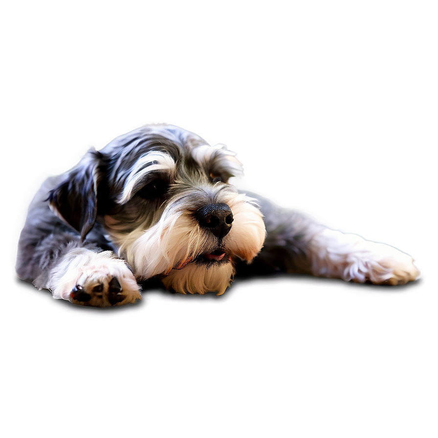 Schnauzer Nap Time Png 16 PNG image