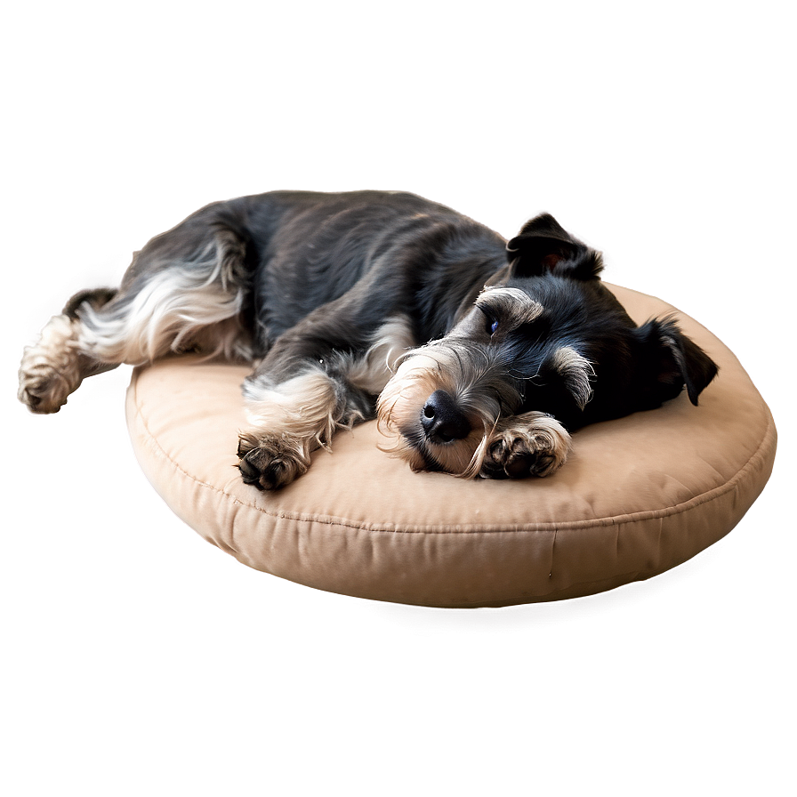 Schnauzer Nap Time Png Tok28 PNG image