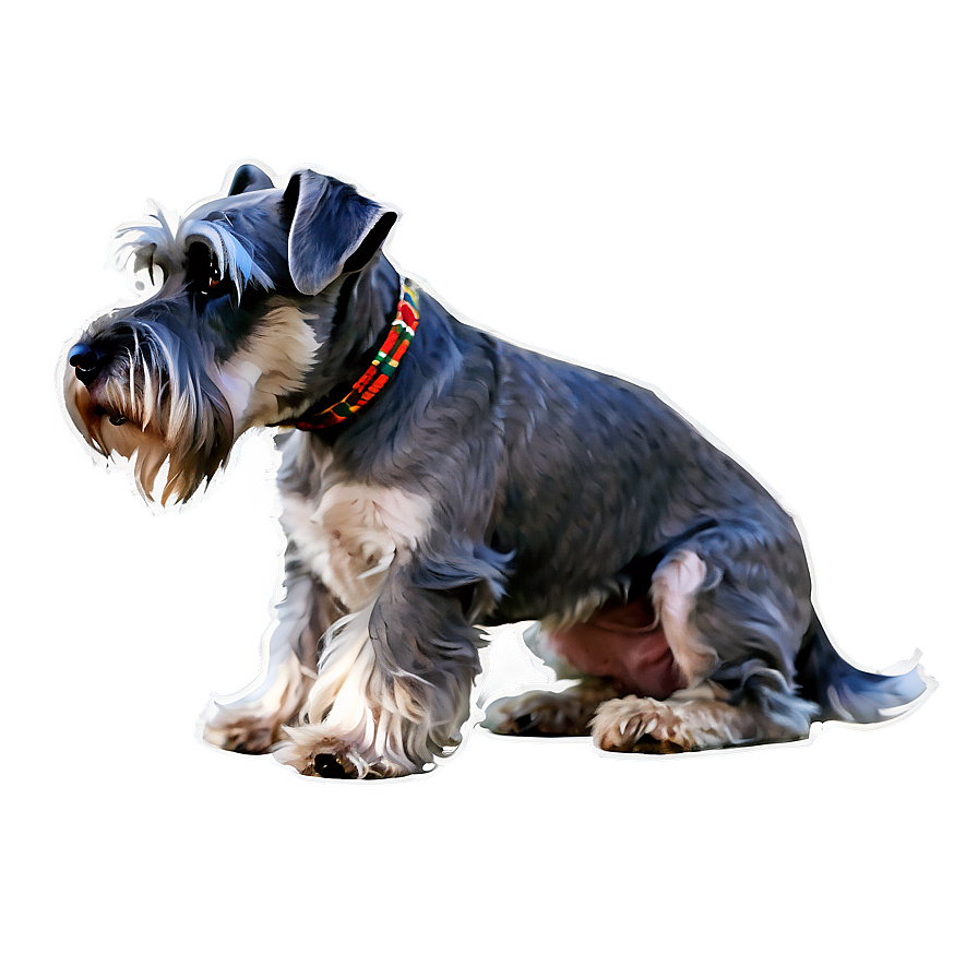 Schnauzer Watercolor Art Png Ase76 PNG image