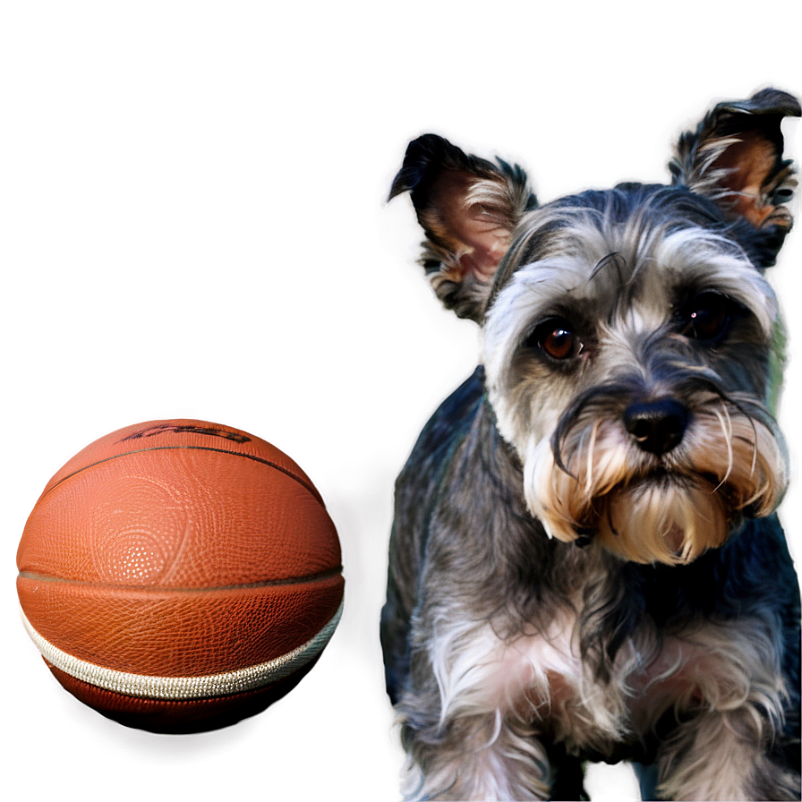 Schnauzer With Ball Png 06262024 PNG image