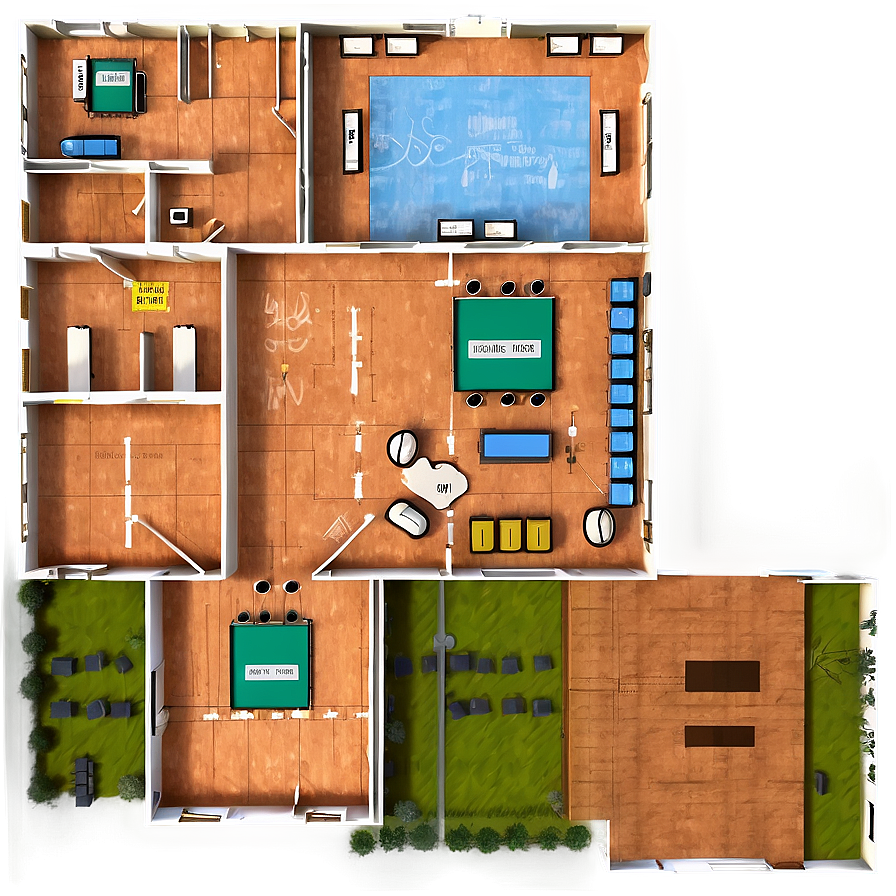 School Building Floor Plan Png 06262024 PNG image