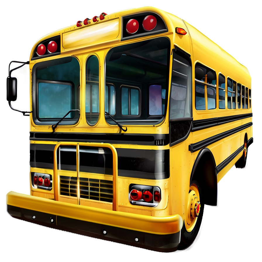 School Bus Illustration Png Ywg49 PNG image