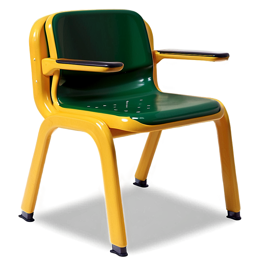 School Chair With Armrest Png Odn PNG image