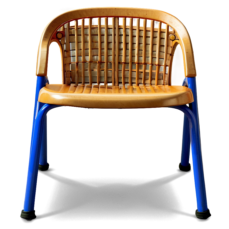 School Chair With Basket Png 06212024 PNG image