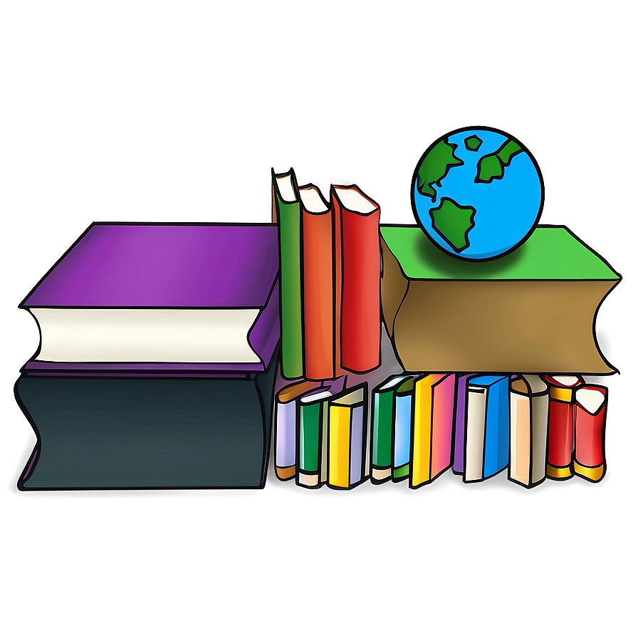 School Library Books Png Gtn PNG image