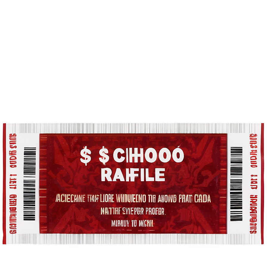 School Raffle Ticket Png Hxn76 PNG image