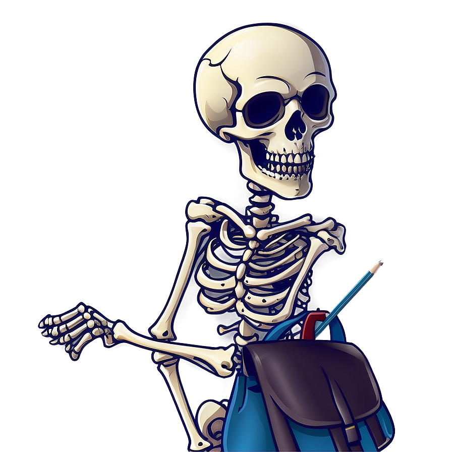 School Skeleton Cartoon Png Lbx PNG image