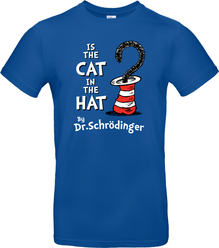 Schrodingers Catinthe Hat T Shirt PNG image