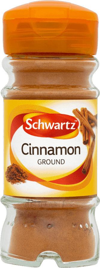 Schwartz Ground Cinnamon Spice Jar PNG image