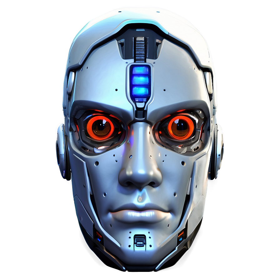 Sci-fi Robot Head Png 06212024 PNG image