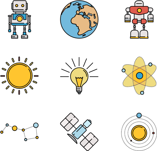 Science_and_ Technology_ Icons_ Set PNG image