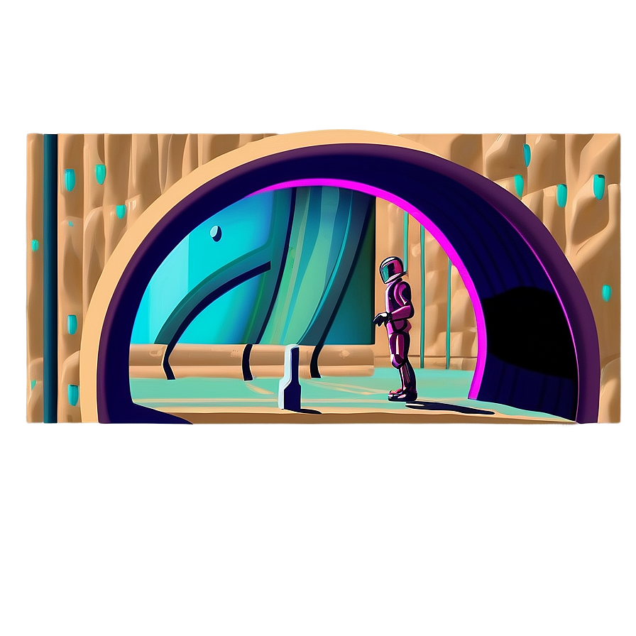 Science Fiction Scene Drawing Png Usy PNG image