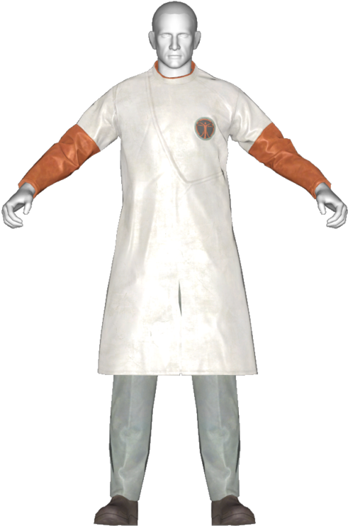 Scientistin Lab Coat3 D Model PNG image