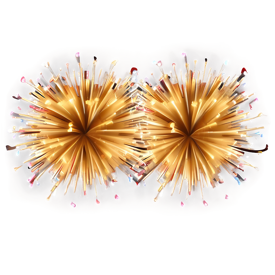 Scintillating Gold Fireworks Png 90 PNG image