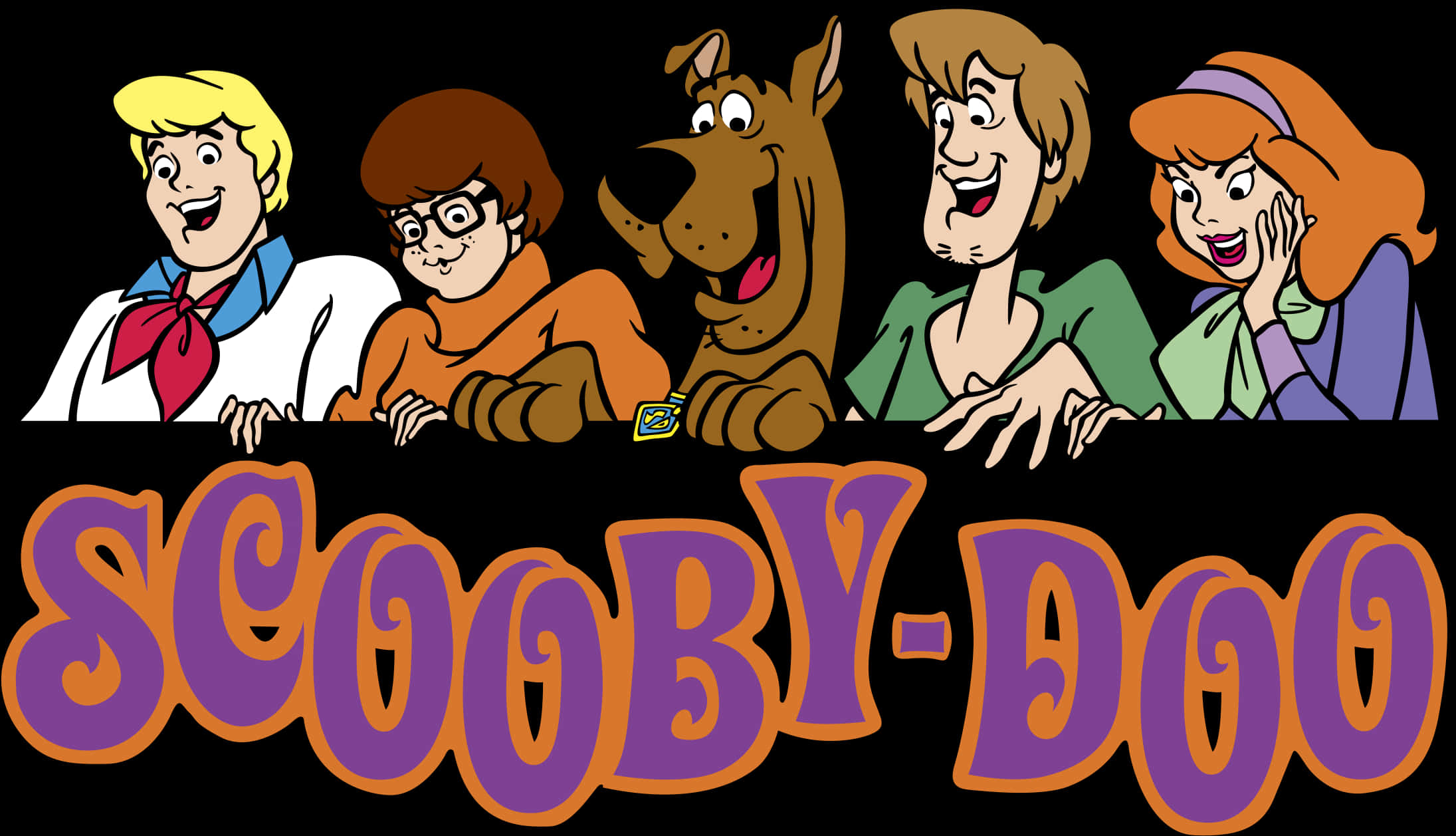 Scooby Doo Classic Cartoon Cast PNG image