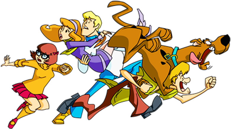 Scooby Doo Team Running PNG image