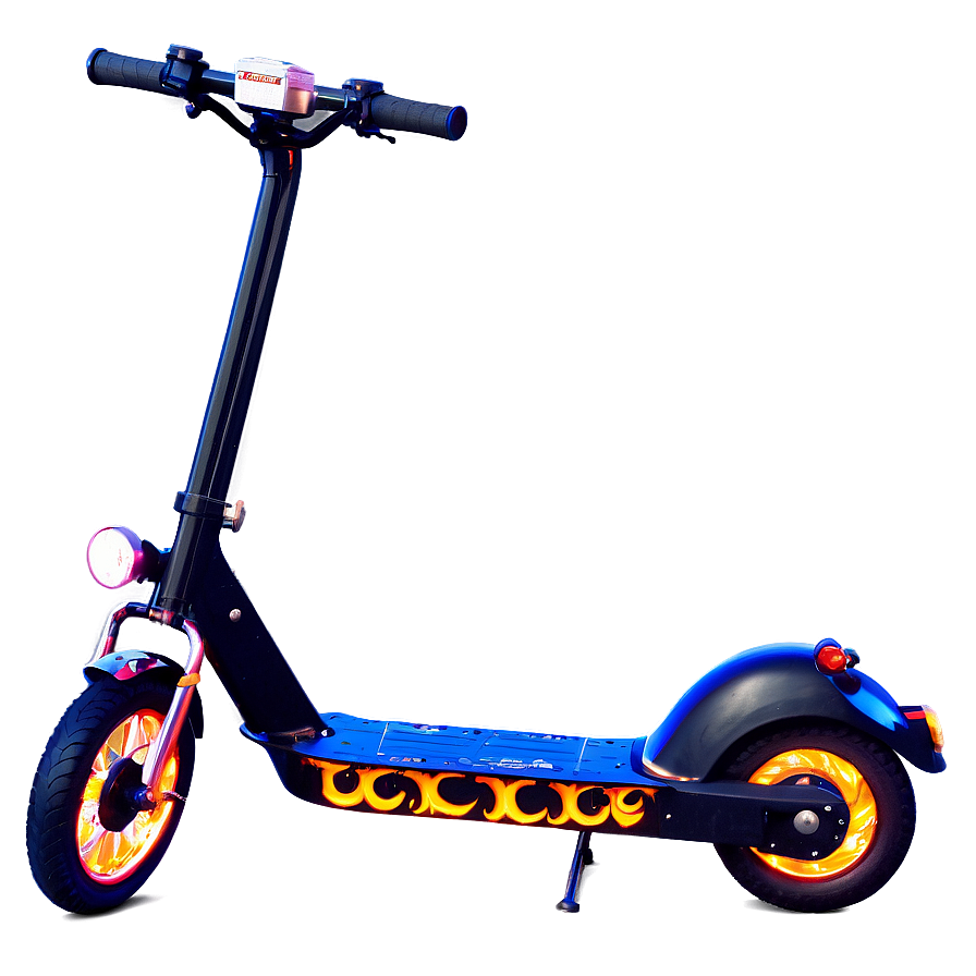 Scooter With Flames Png Ckd49 PNG image