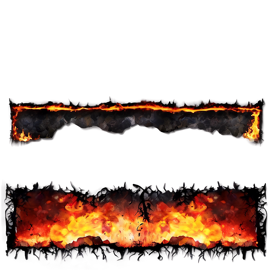 Scorched Border Png Pbd74 PNG image