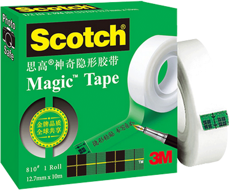 Scotch Magic Tape Boxand Roll PNG image