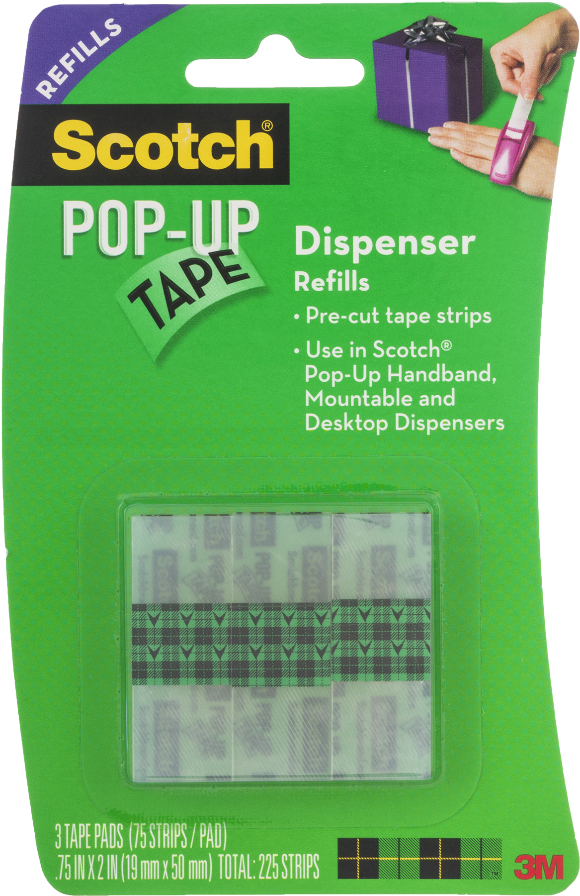 Scotch Pop Up Tape Refills Packaging PNG image