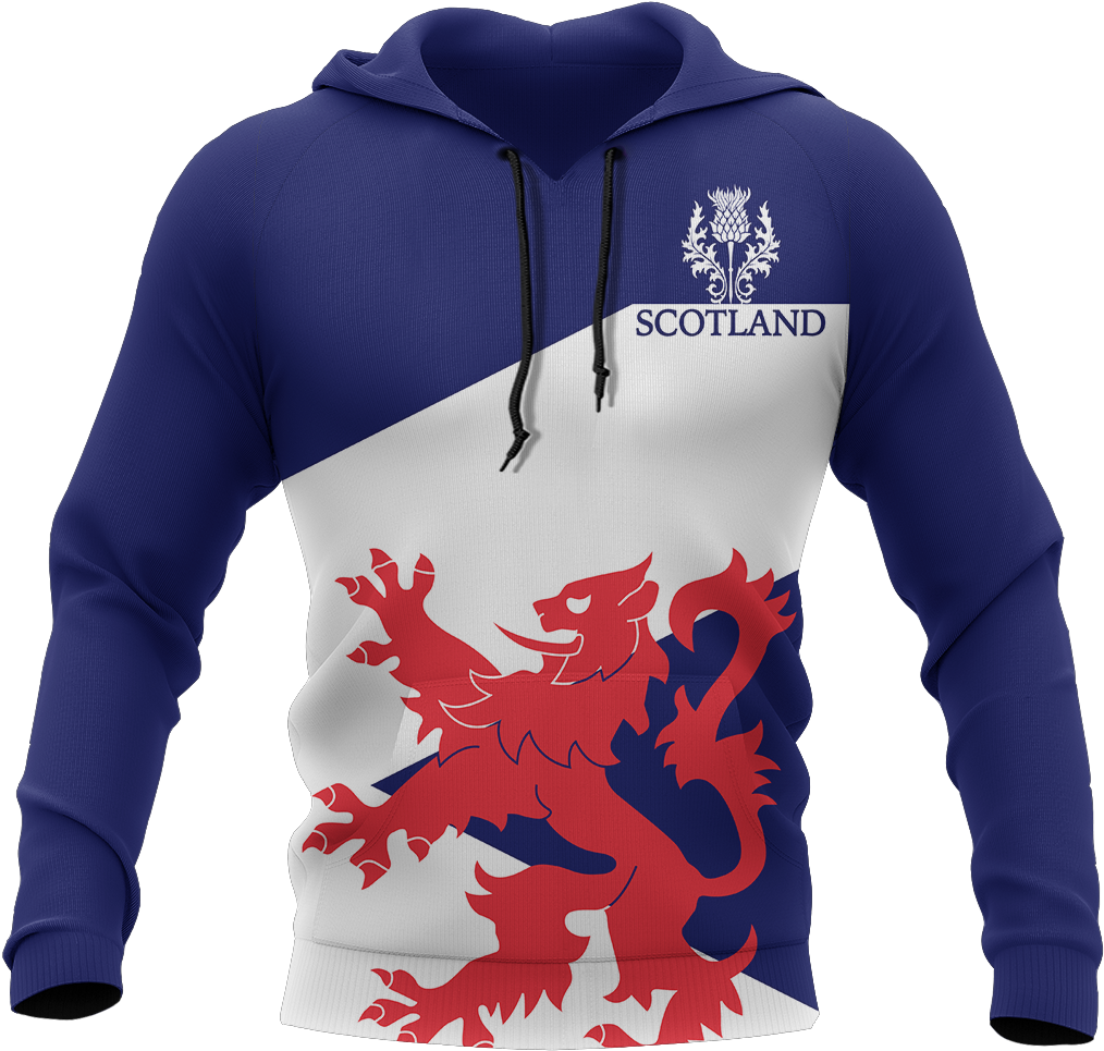 Scotland Lion Rampant Hoodie Design PNG image