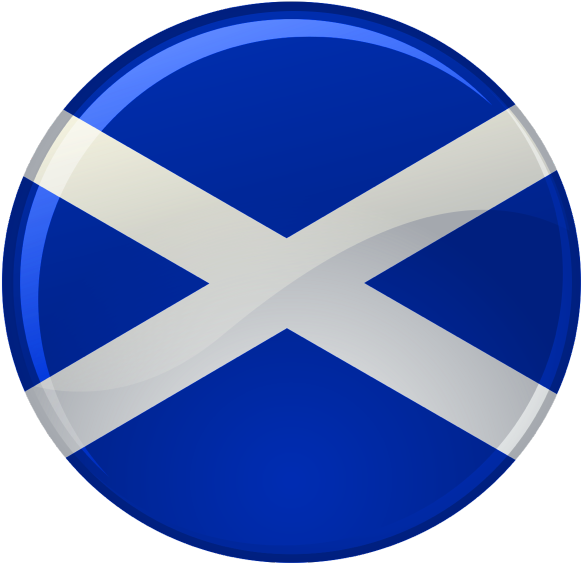 Scottish Flag Button PNG image