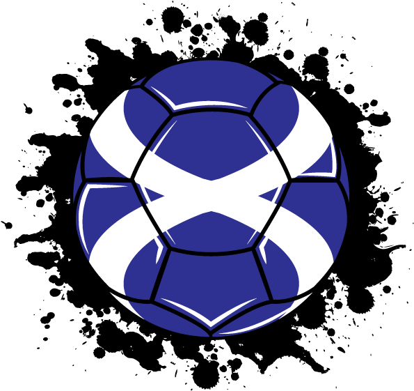 Scottish Flag Football Design PNG image
